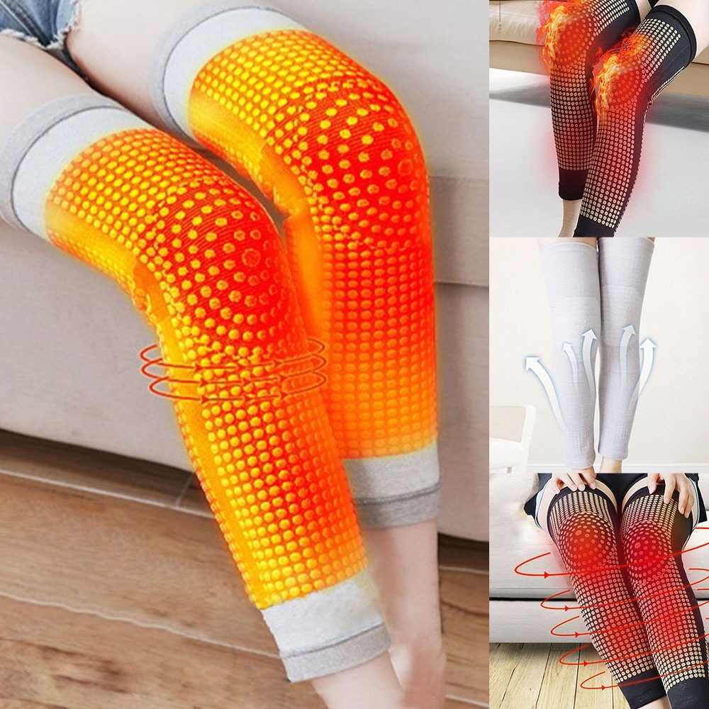 1 Pair Knee Pads Magnetic Therapy Kneepad Pain Relief Arthritis Wrap Pad Brace Support Patella Knee Sleeves Pads Warm Knee Pads for ACL, Running, Injury Recovery, Basketball Football Badminton